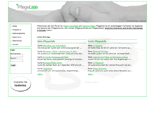 Tablet Screenshot of pflegeliste.de